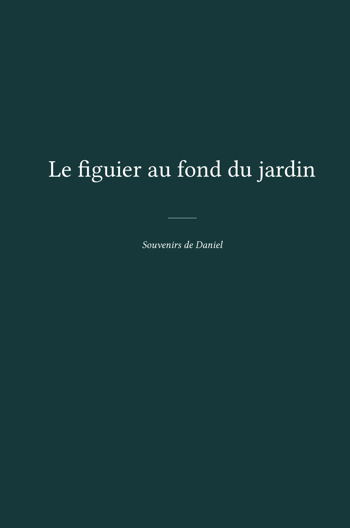 Couverture pétrole foncé du livre d'exemple